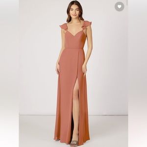 Azazie Everett Bridesmaid Dress Mai Tai A0